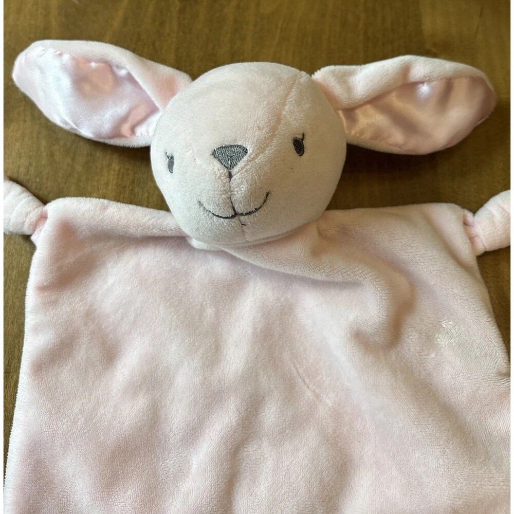 Dan Dee Pink Bunny Rabbit Rattle Security Blanket Lovey